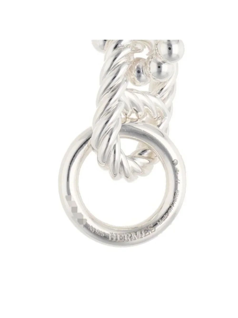 Hermes Chaine D'Ancre Alea II GM Silver Bracelet